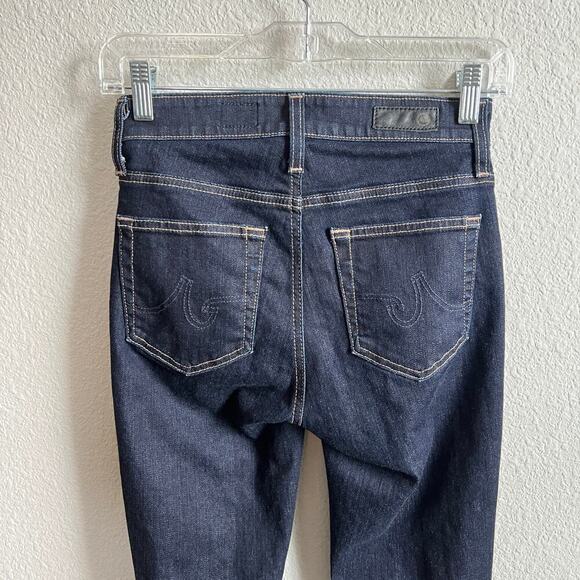 AG Adriano Goldschmied Mari High Rise Straight Leg Jeans Women's 24 Dark Wash - Picture 4 of 7